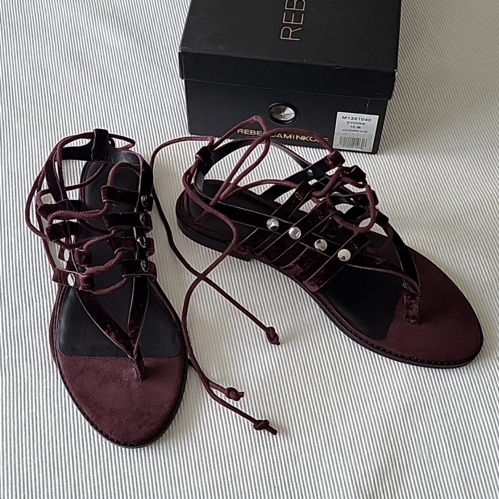 Rebecca Minkoff velvet sandals